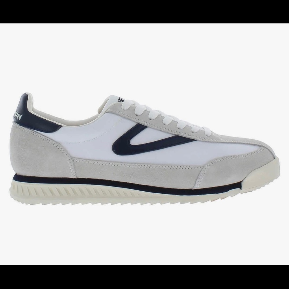 Tretorn Women's Rawlins White/Navy Retro Sneaker.  New!! Shoes Size 7.5 - Picture 3 of 6